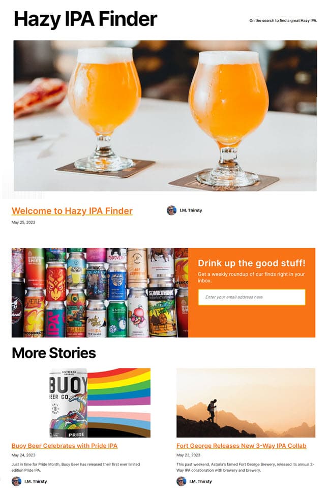 Hazy IPA Finder